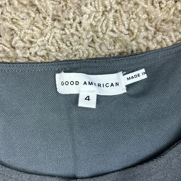 Good American compression high shine silver bodysuit sz 4 / XL - Picture 4 of 7